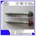 Painted Top Hex washer head metal roofing screws galvanised screw